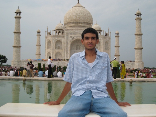 Ankit at Taj Mahal